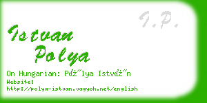 istvan polya business card